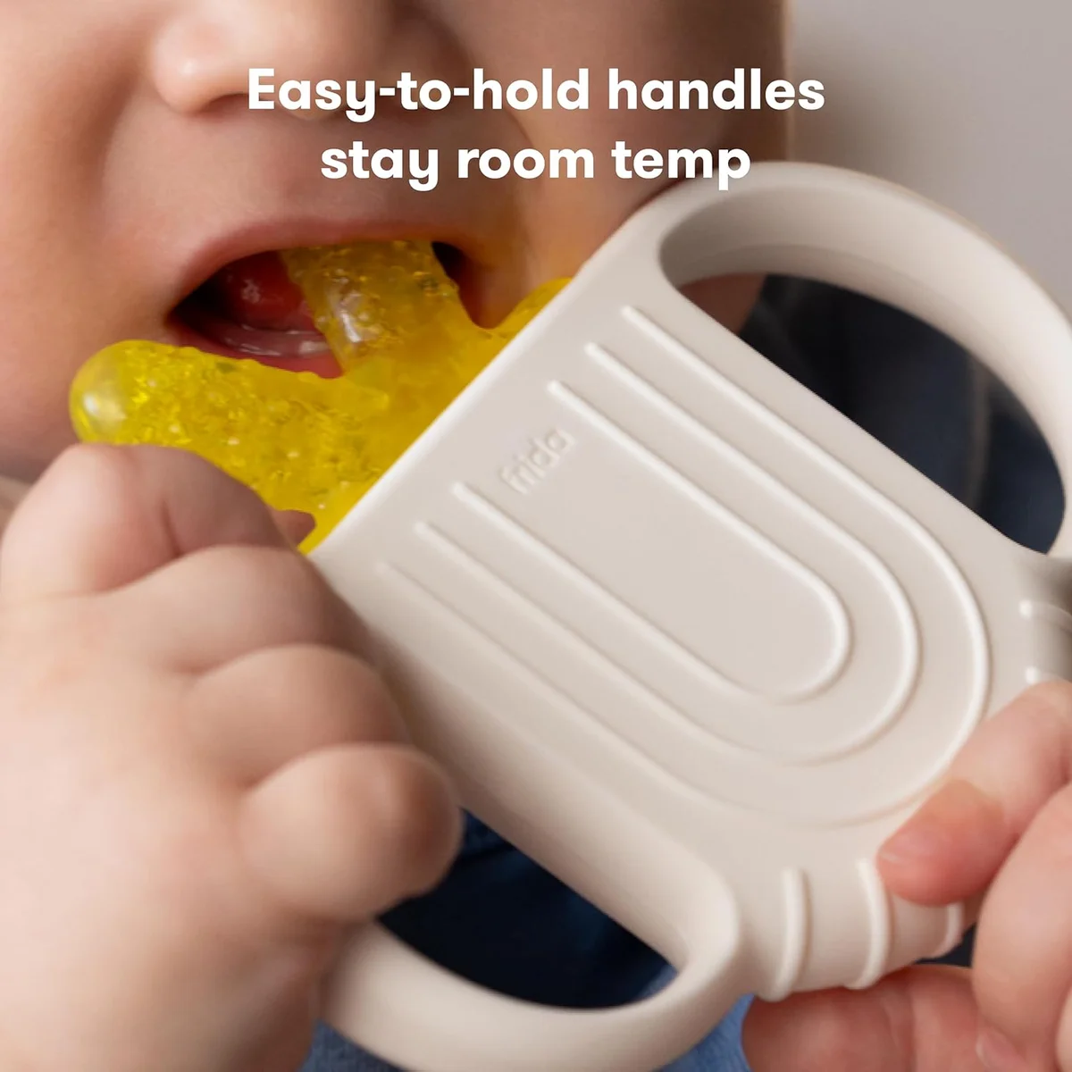 Frida Baby Silicone Teething Toys 106 4-in-1 Teether BPA-Free White, Yellow New image 3