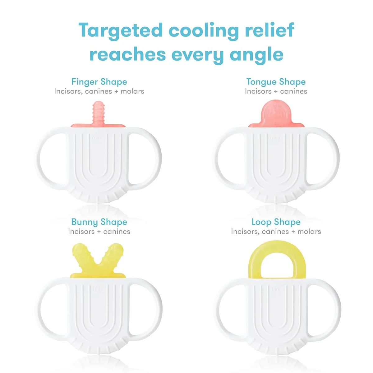 Frida Baby Silicone Teething Toys 106 4-in-1 Teether BPA-Free White, Yellow New image 5