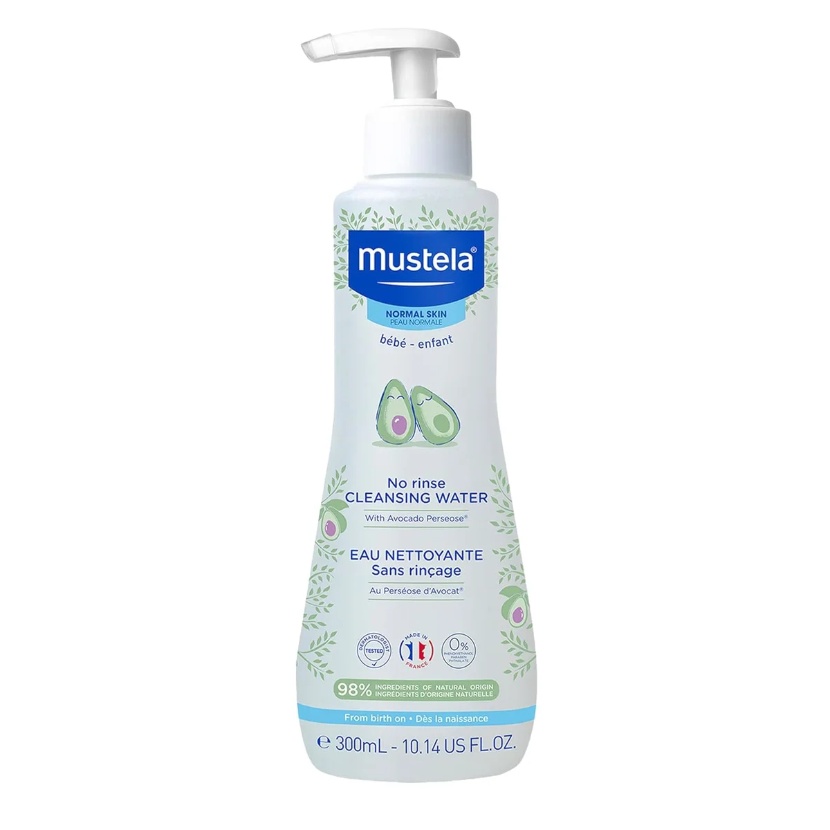 Mustela Baby Cleansing Water No-Rinse Micellar Water 10.1 fl oz - New