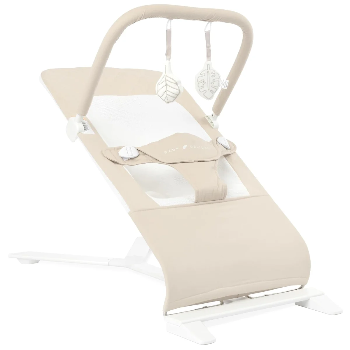 Baby Delight Alpine Deluxe Portable Bouncer BD05550 0-6 Months 100% GOTS Certified Cotton Organic Oat New