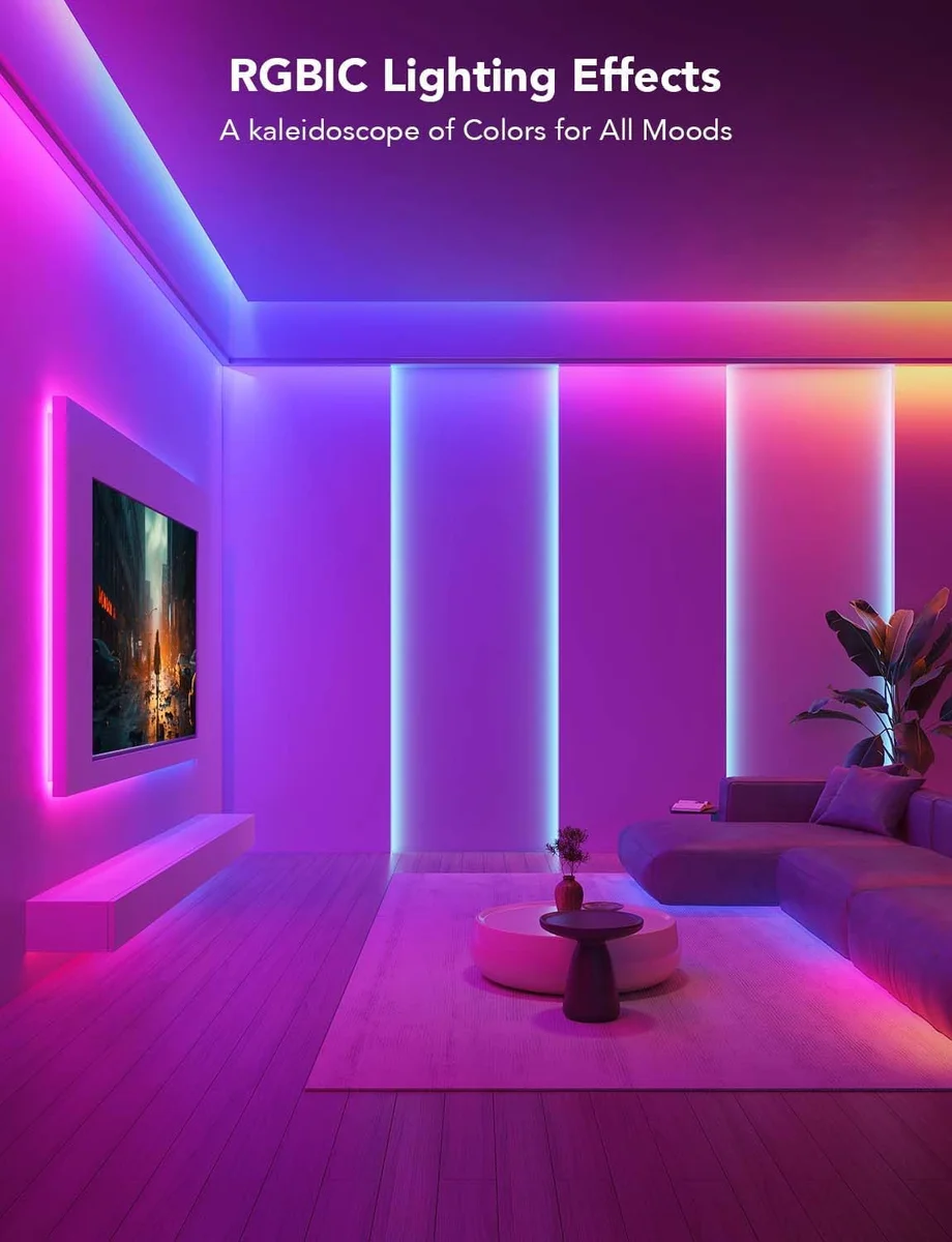 Govee RGBIC LED Strip Lights H617A [Smart APP Control, Music Sync, 16.4ft] RGBIC（Multiple Colors on One Line） New image 7