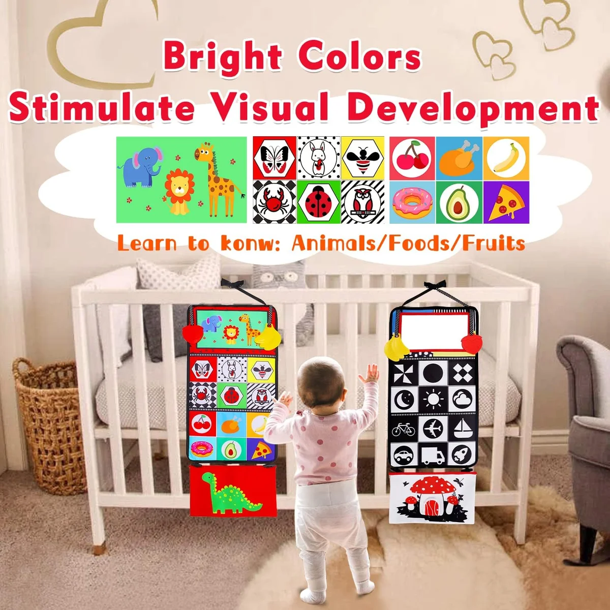 Thremhoo Tummy Time Baby Mirror Infant Toys Model Small - Multicolored - New image 5