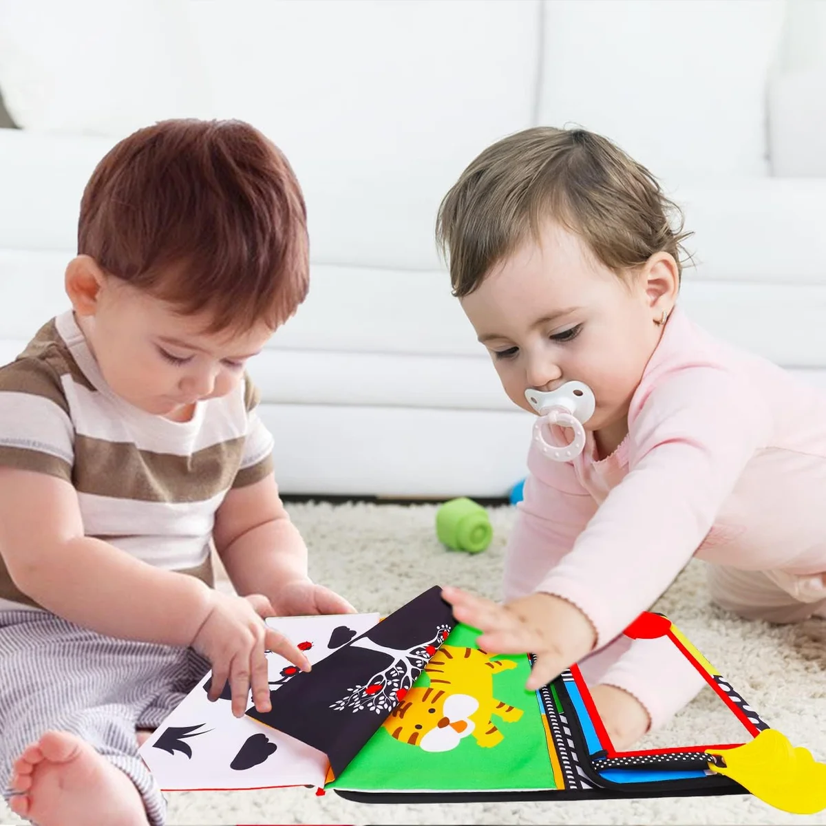 Thremhoo Tummy Time Baby Mirror Infant Toys Model Small - Multicolored - New image 6