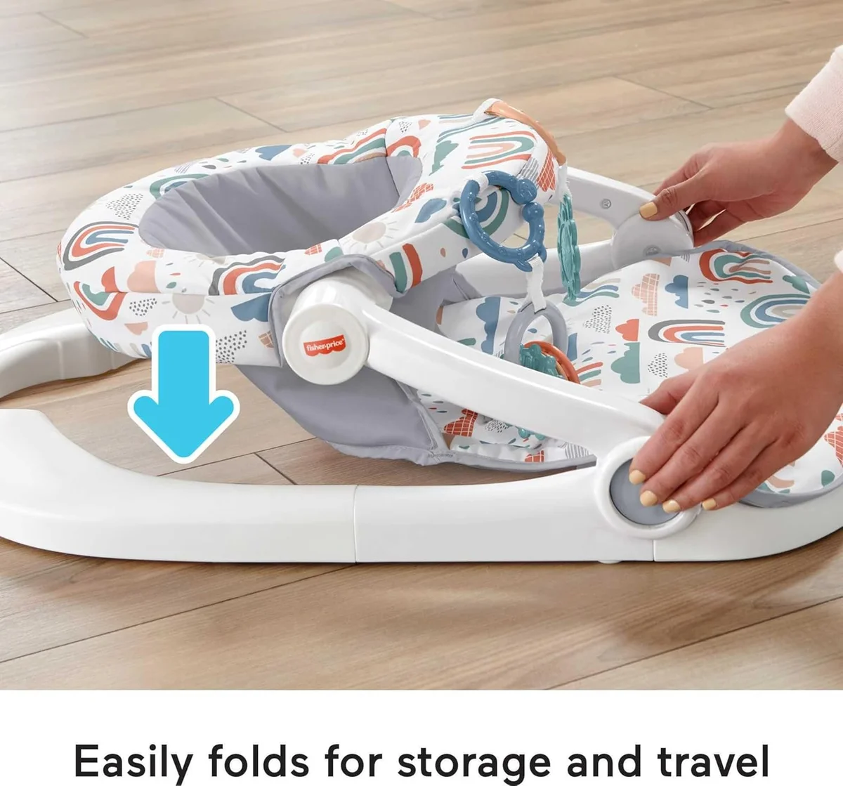 Fisher-Price Sit-Me-Up Floor Seat HBM78 with Developmental Toys Machine Washable Multicolor New image 4