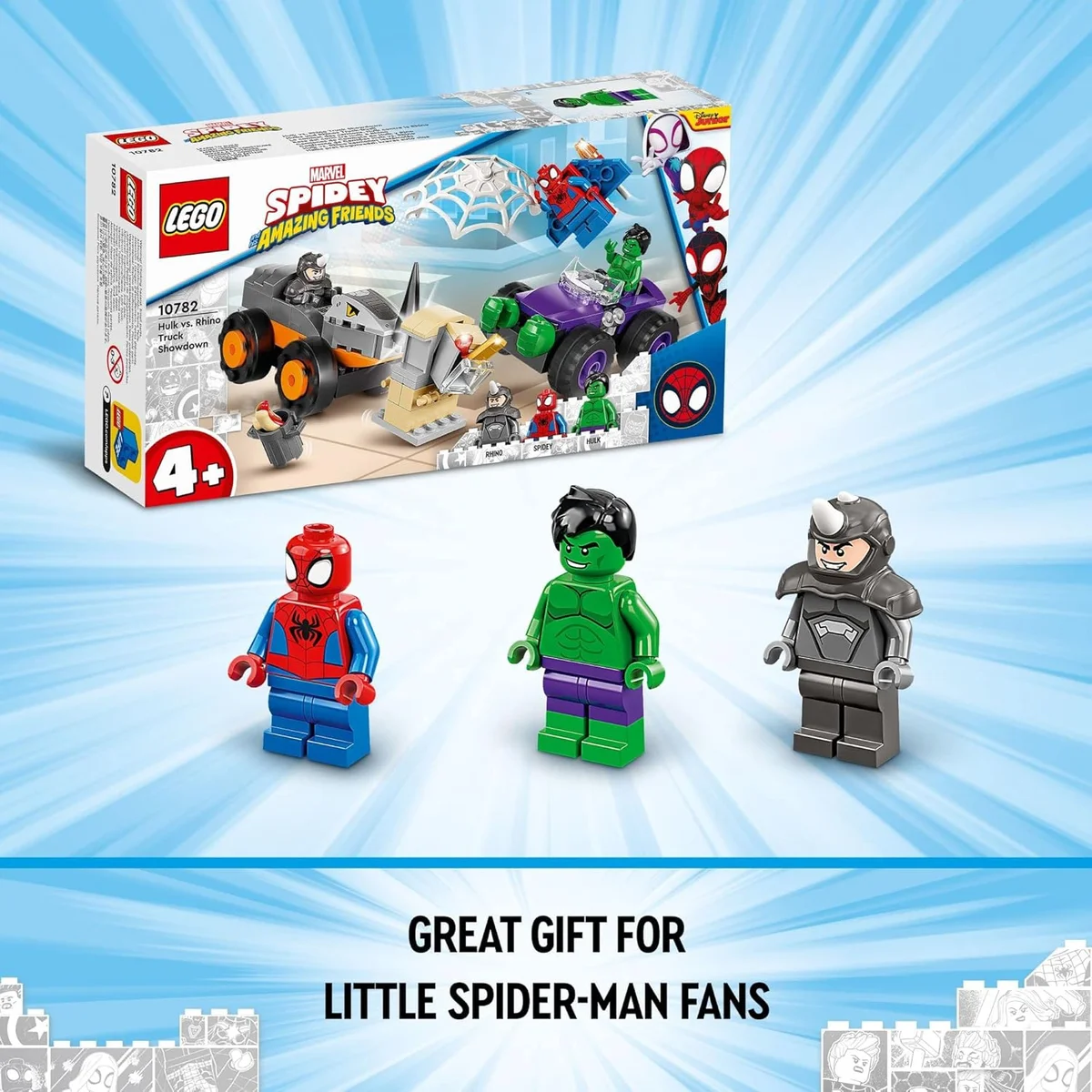 LEGO Marvel Hulk vs. Rhino Monster Truck Showdown 10782 Ages 4+ Multicolor New image 6