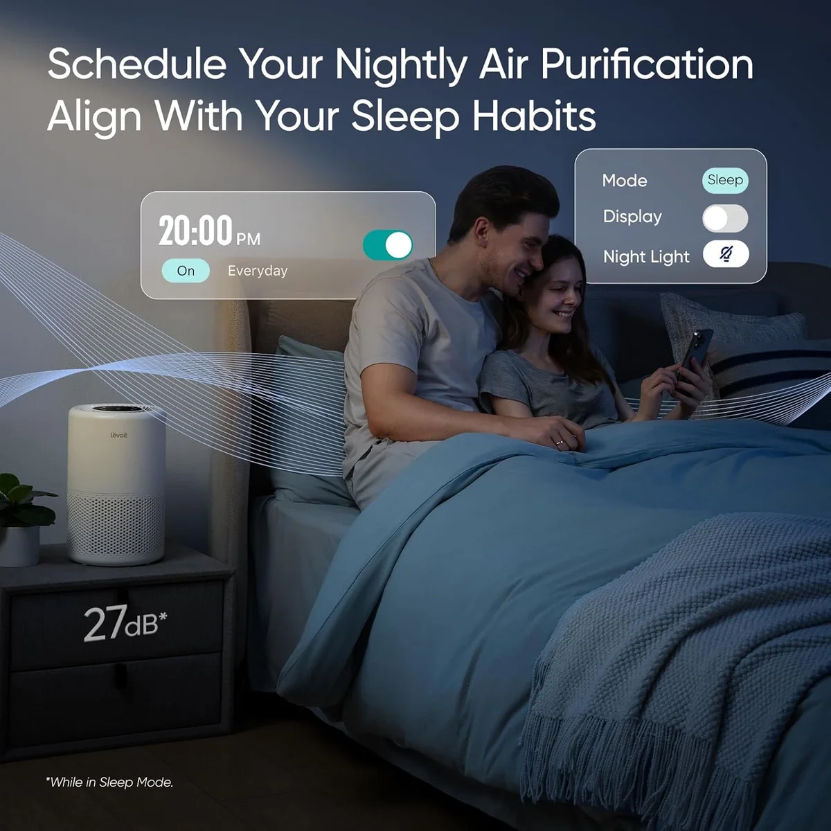 Levoit Air Purifier Core 200S 3-in-1 Filter HEPA Smart Control White New image 3