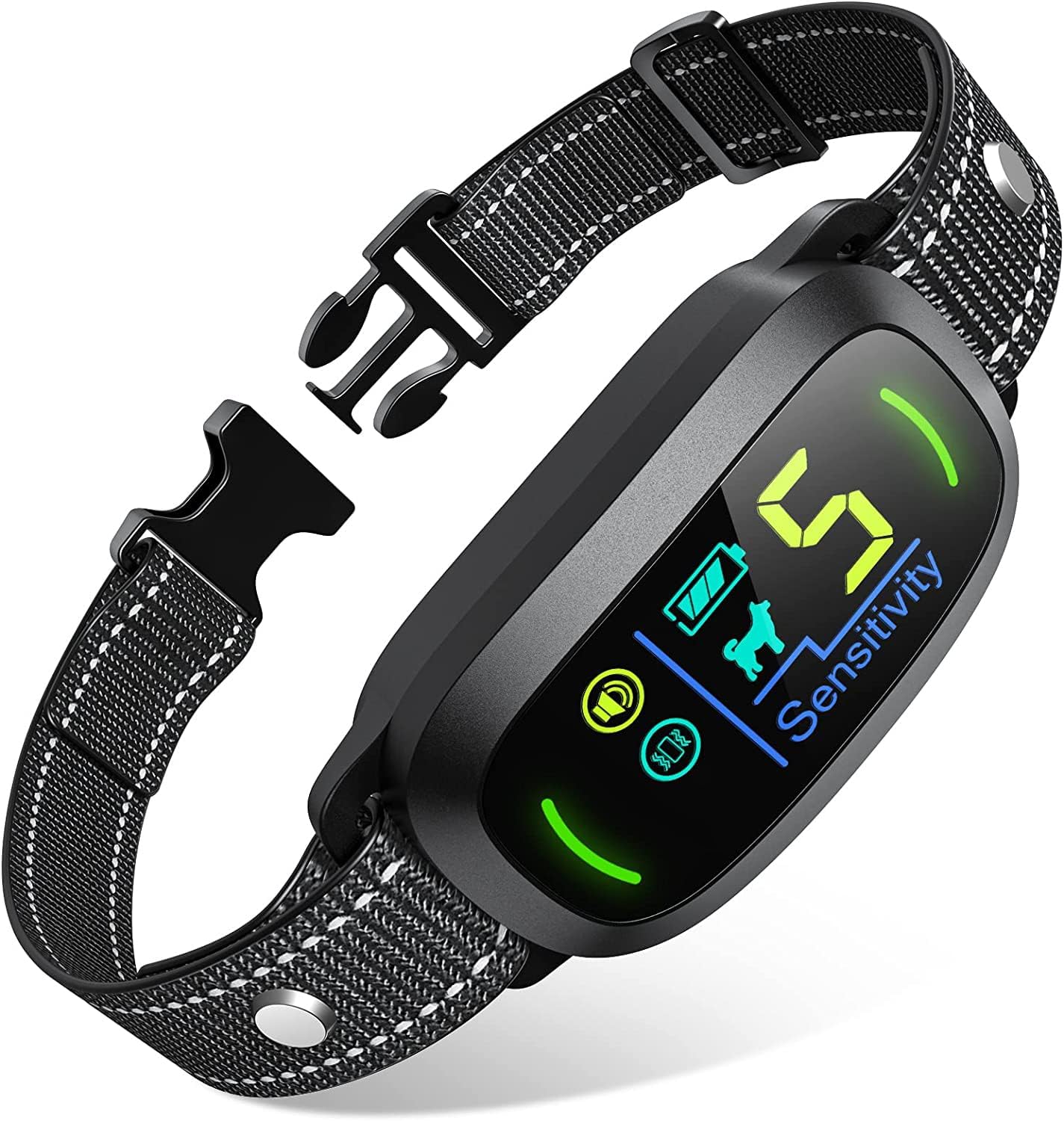 FAFAFROG Dog Bark Collar S1 Rechargeable 5 Adjustable Sensitivity Black New