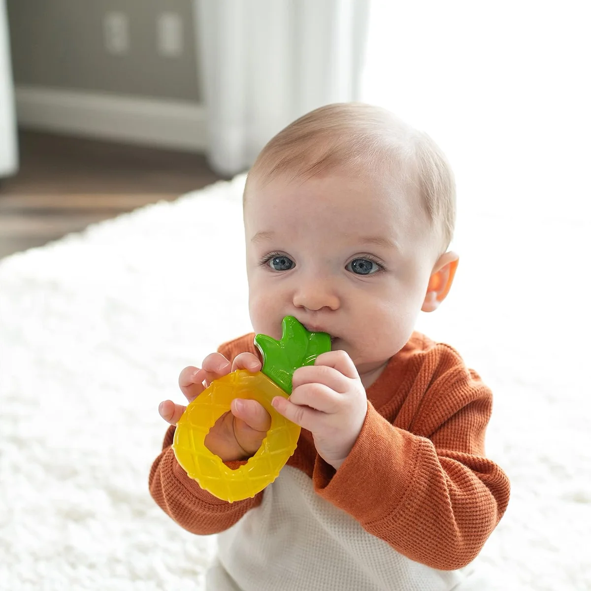 Dr. Brown's AquaCool Water-Filled Teether TE024 Cooling Baby Teether Toy 3m+ Apple Pineapple New image 10