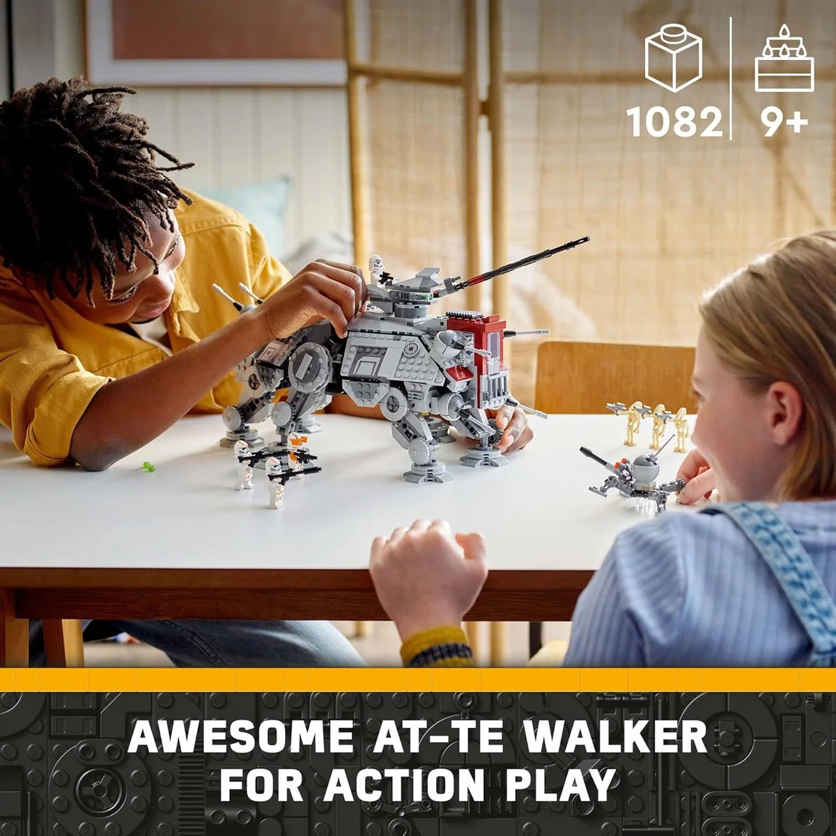 LEGO Star Wars AT-TE Walker Poseable Building Toy 75337 1082 Pieces Multicolor New image 2