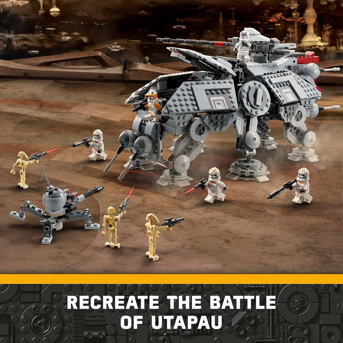 LEGO Star Wars AT-TE Walker Poseable Building Toy 75337 1082 Pieces Multicolor New image 3