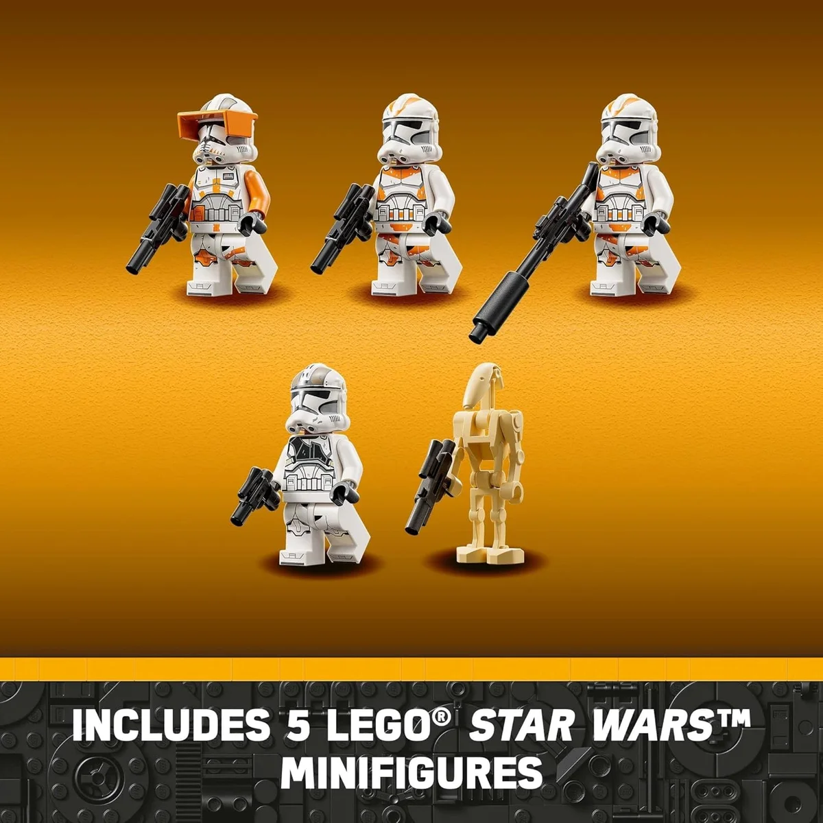 LEGO Star Wars AT-TE Walker Poseable Building Toy 75337 1082 Pieces Multicolor New image 6