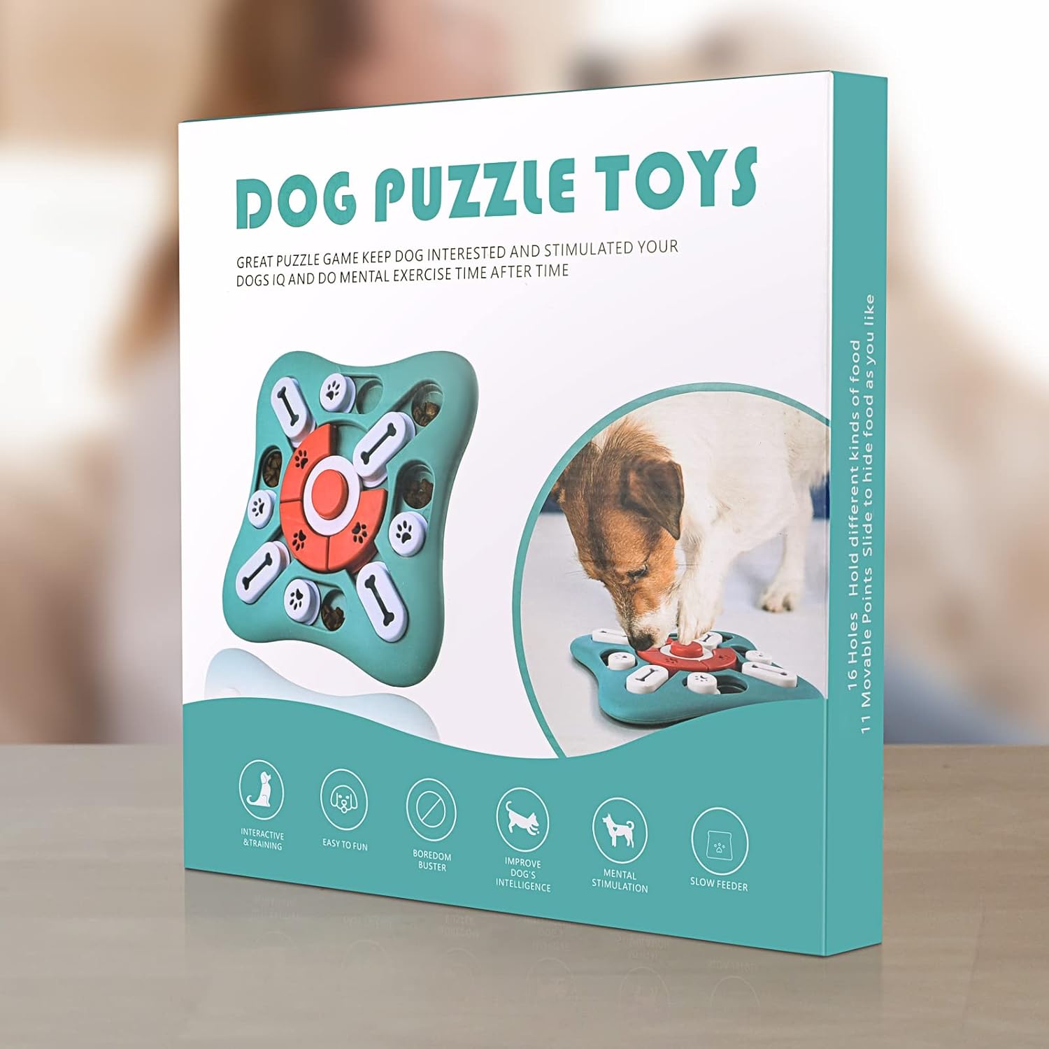 PETSTA Dog Puzzle Toys Treat Dispensing Level2-UFO 10"x10" Green New image 7