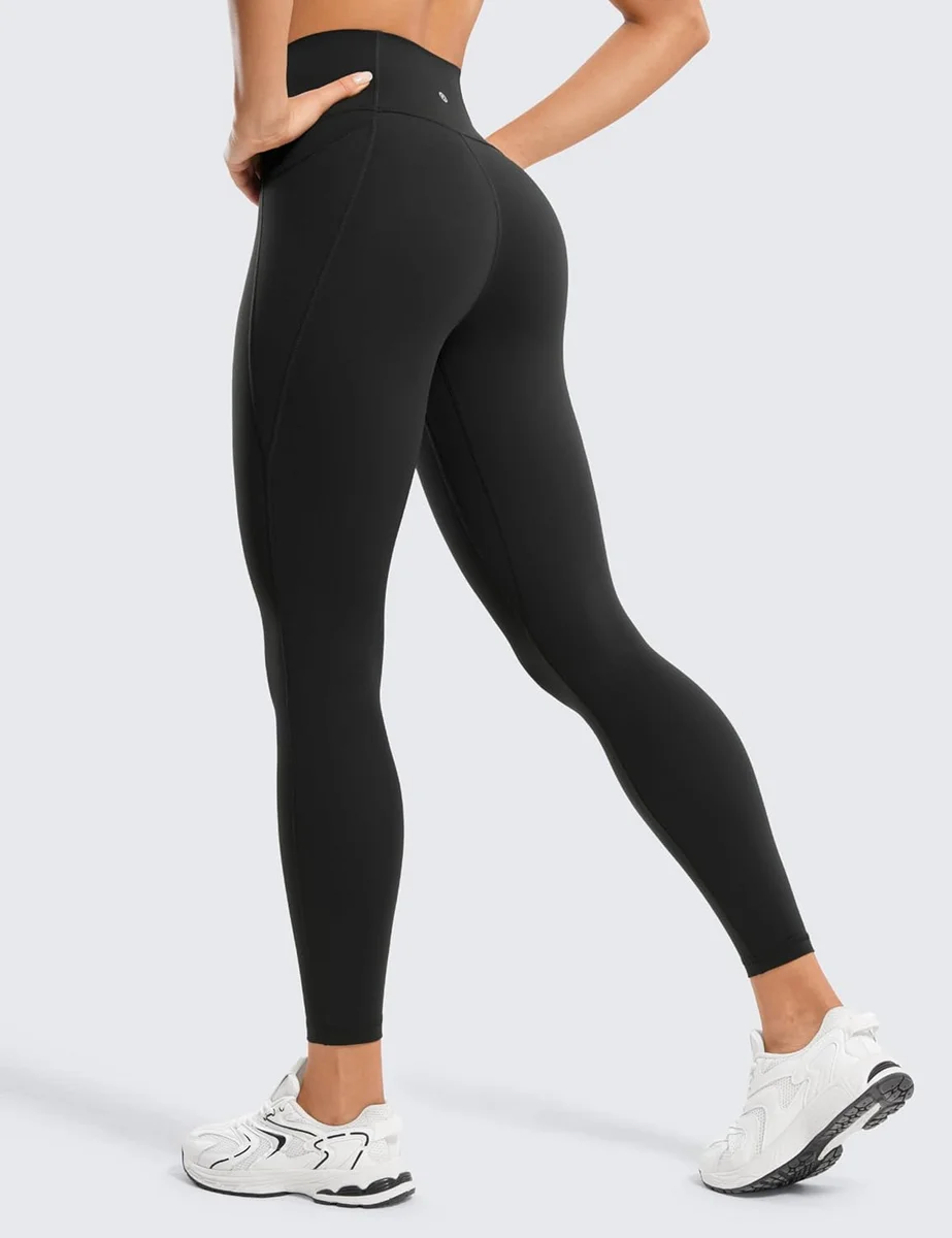 CRZ YOGA Butterluxe Workout Leggings R584 - High Waisted, 25'' Inseam, Buttery Soft Black - New image 2