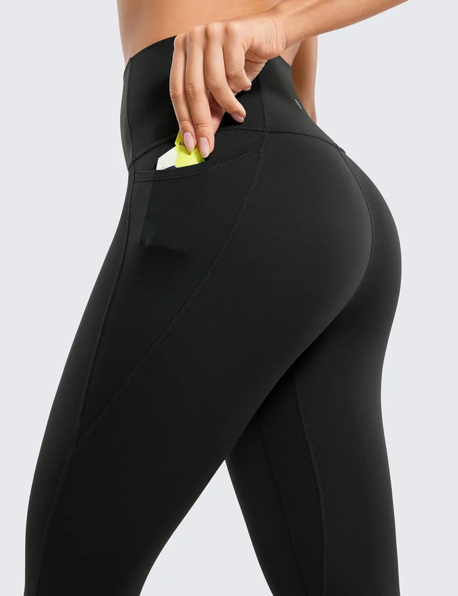 CRZ YOGA Butterluxe Workout Leggings R584 - High Waisted, 25'' Inseam, Buttery Soft Black - New image 4