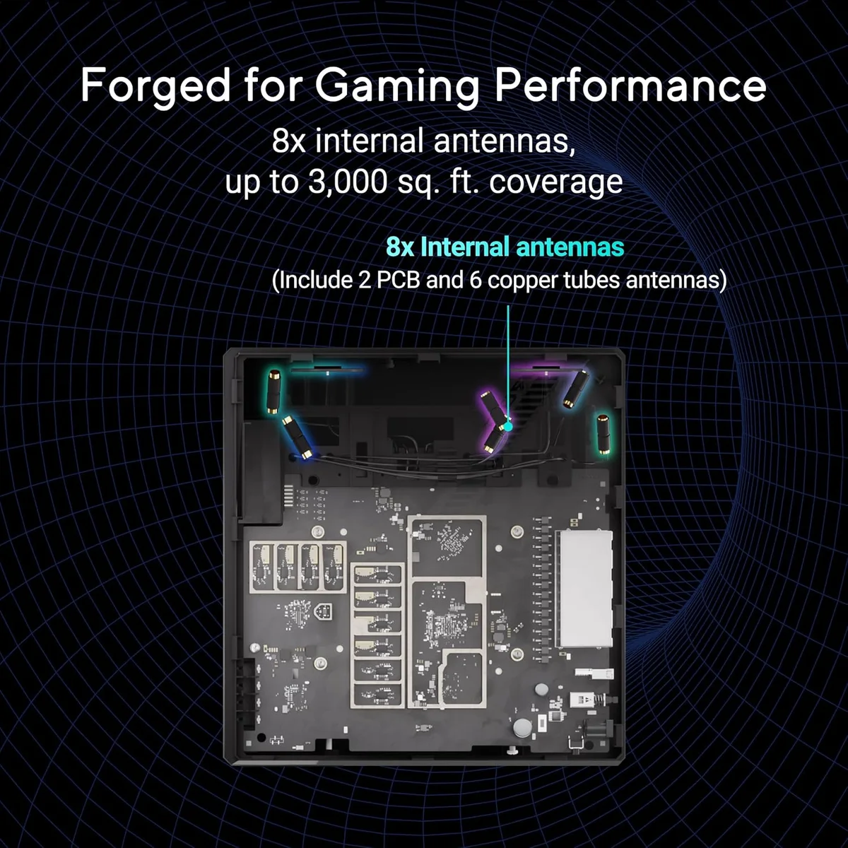 ASUS ROG Strix GS-BE12000 WiFi 7 Tri-Band Router 12000 Mbps 20G Wired Capacity Tri-Band New image 4
