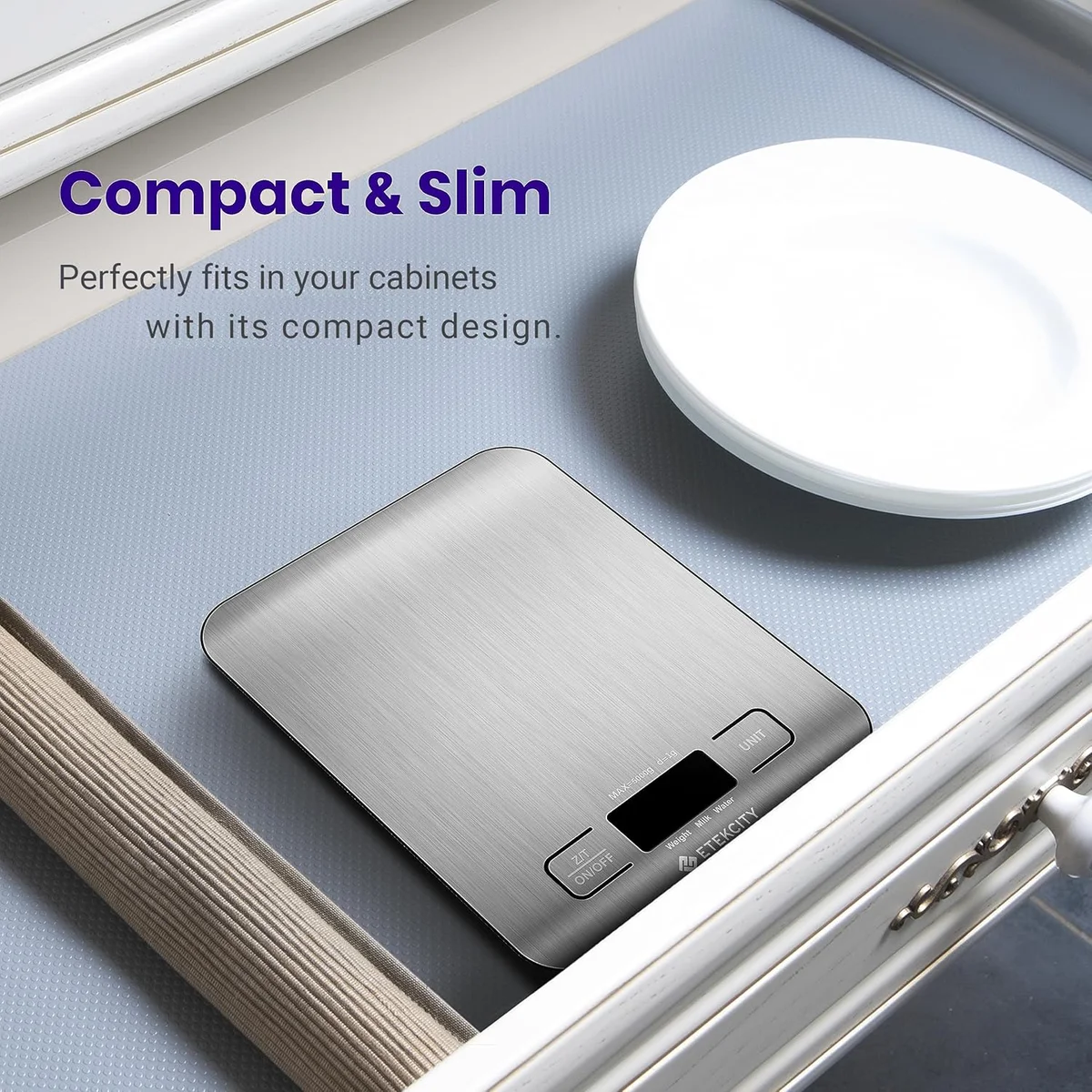 Etekcity Food Kitchen Scale Digital Grams and Ounces 11lb Stainless Steel New image 5