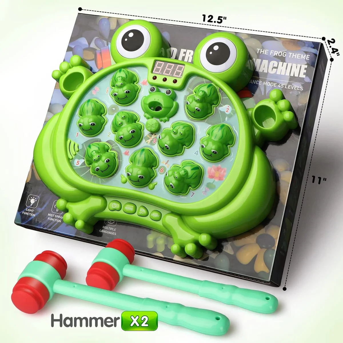 HopeRock Whack A Frog Game 5 Modes 45 Levels Multicolored New image 6