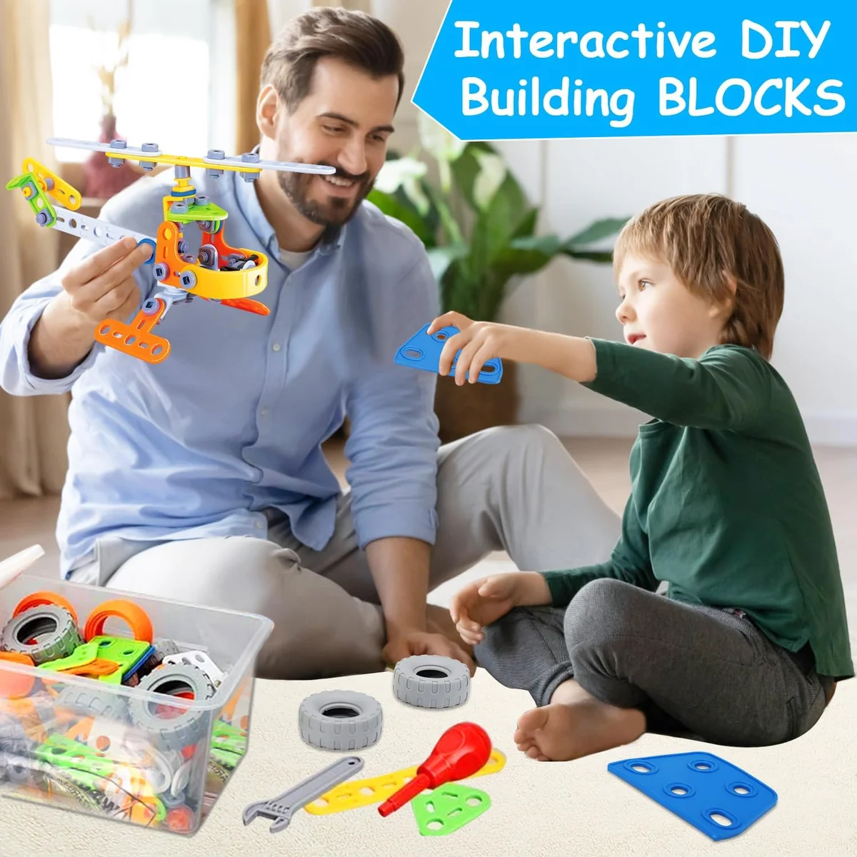 Tsomtto 10 in 1 STEM Toys Building Kits 167 Pieces for Kids Ages 3-8 Plastic New image 5