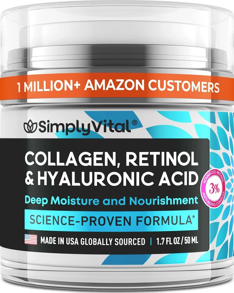 SimplyVital Anti-Aging Face Moisturizer with Retinol 1.7 fl oz - New