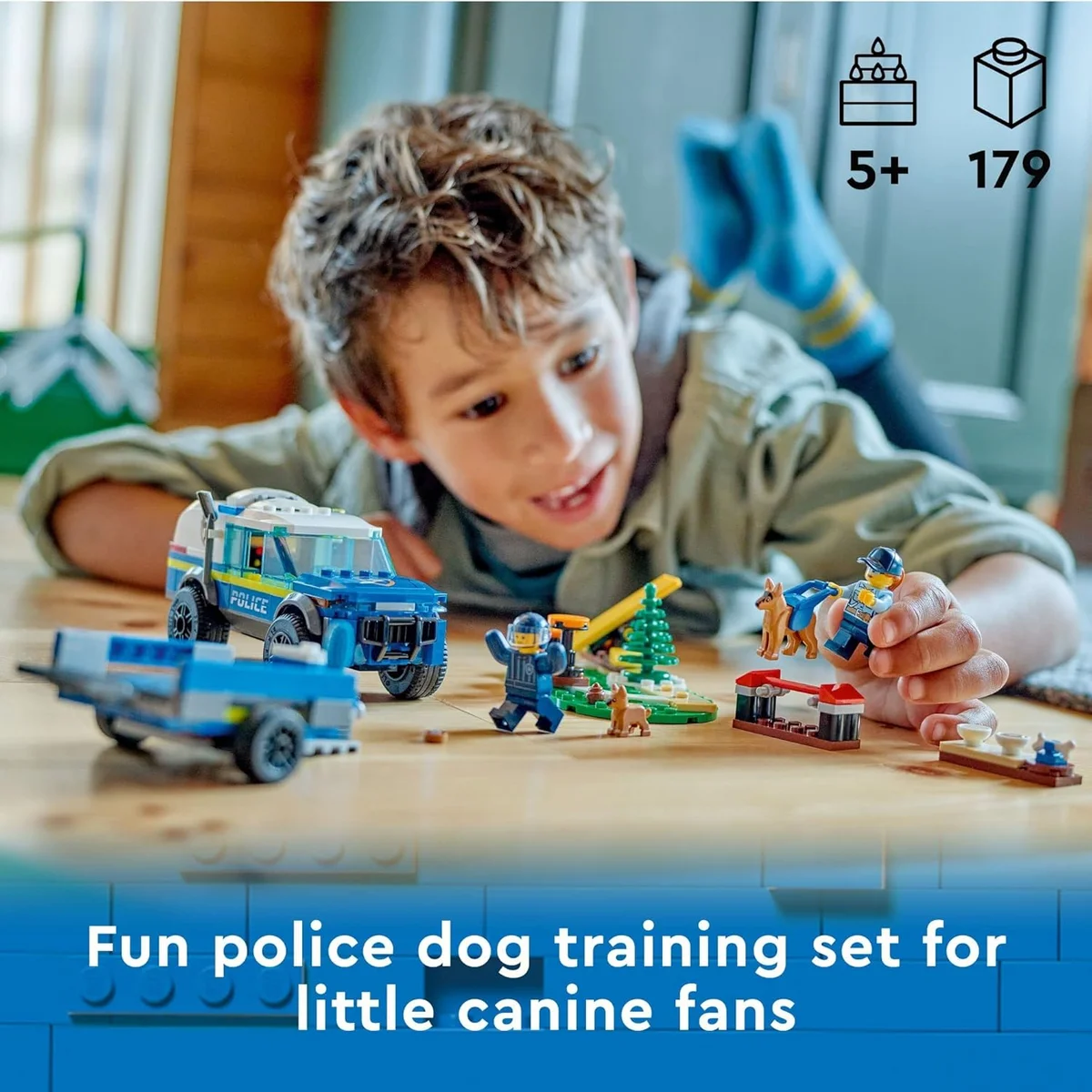 LEGO Mobile Police Dog Training 60369 SUV Toy Car with Trailer, 197 Pieces Multicolor New image 2