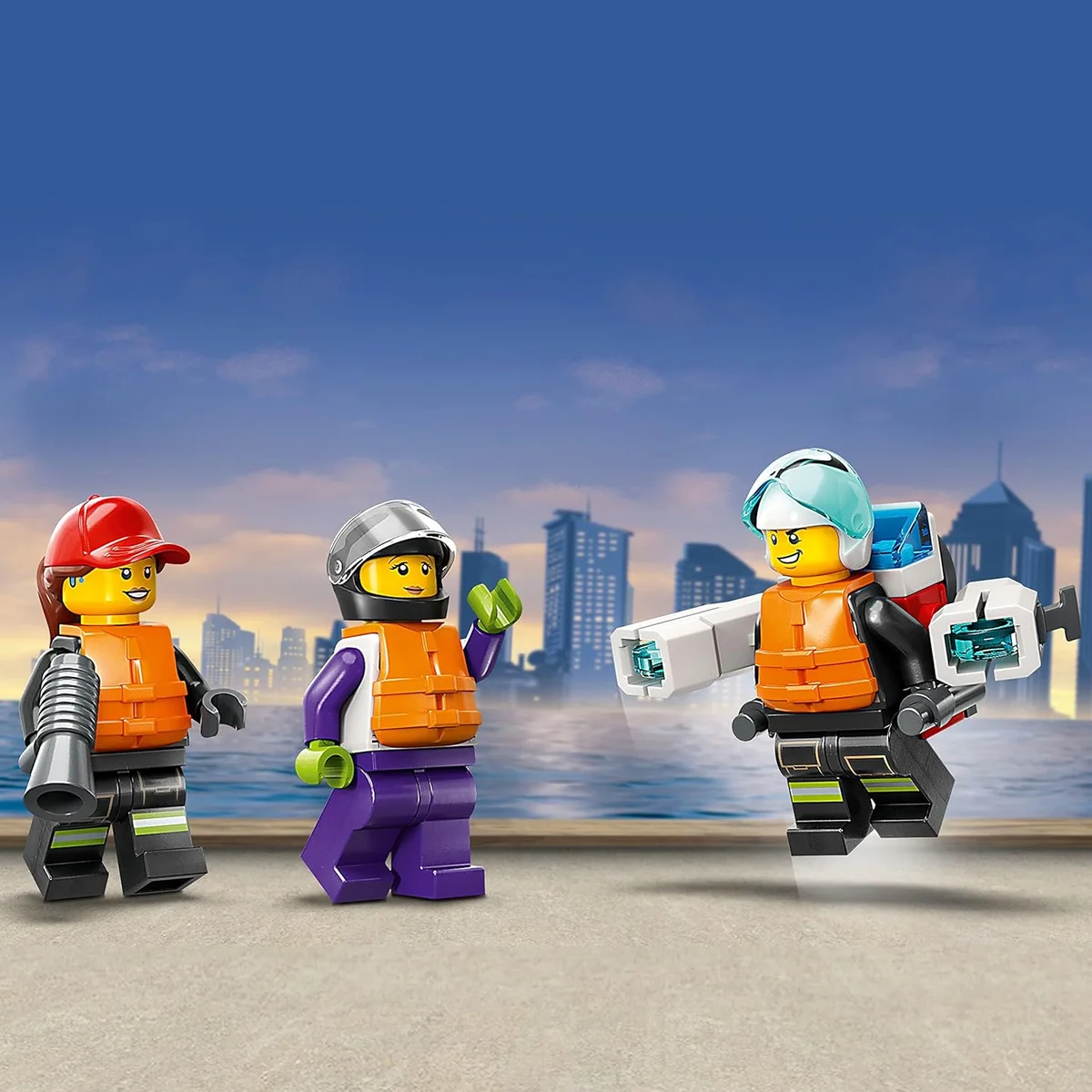 LEGO City Fire Rescue Boat Building Set 60373 Floatable Toy 144 Pieces Multicolor New image 6