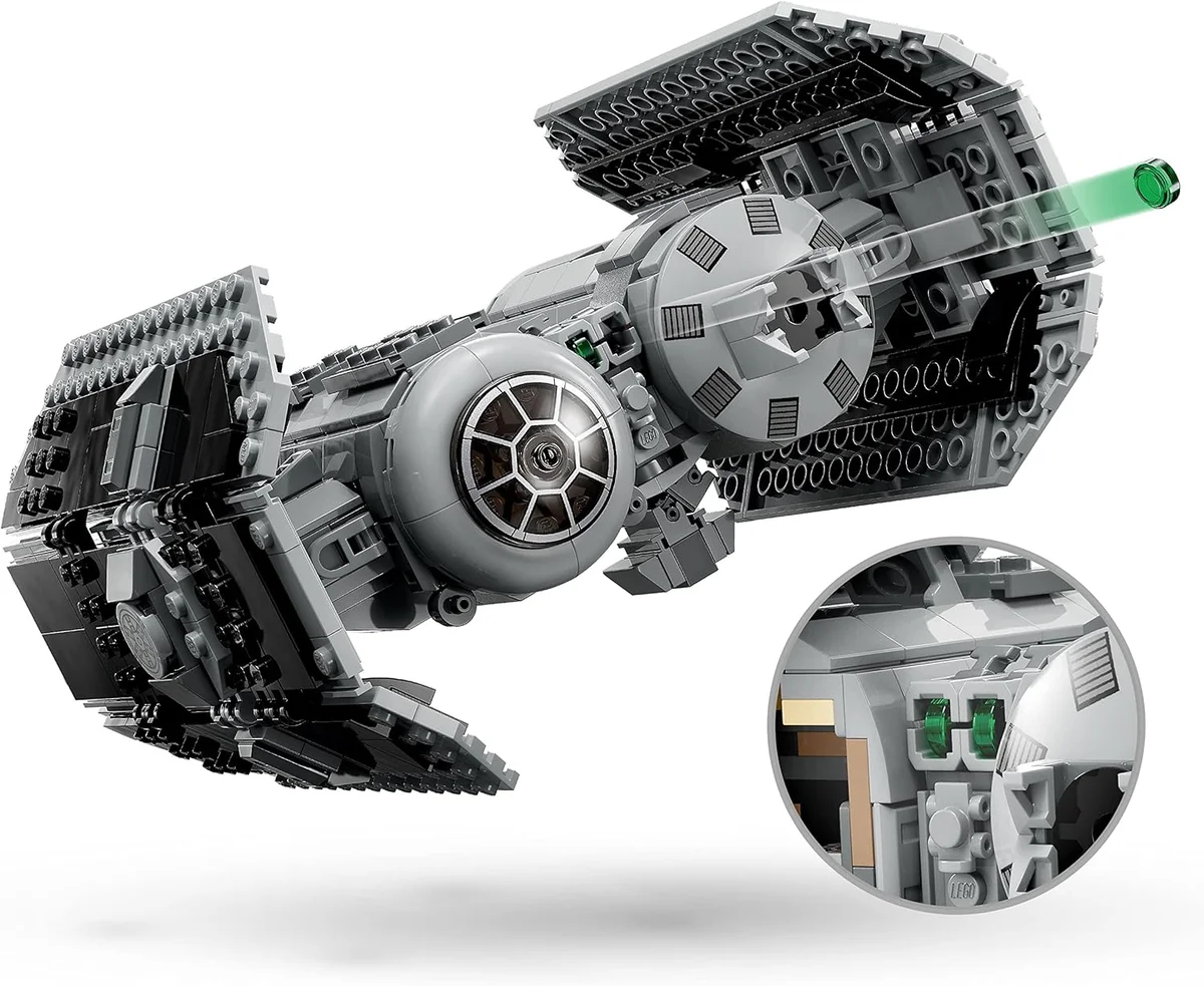 LEGO Star Wars TIE Bomber Model Building Kit 75347 with Gonk Droid and Darth Vader Minifigure Multicolor New image 4