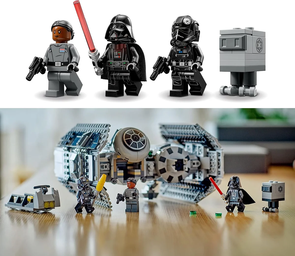 LEGO Star Wars TIE Bomber Model Building Kit 75347 with Gonk Droid and Darth Vader Minifigure Multicolor New image 5