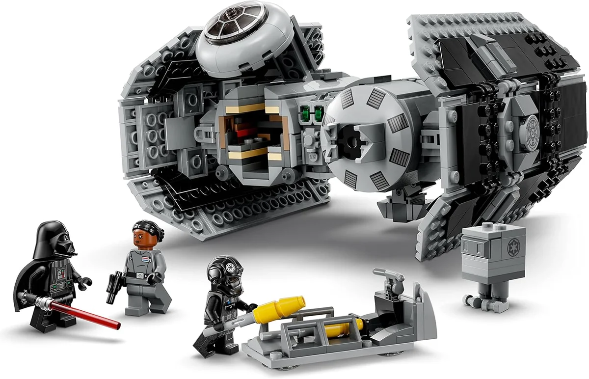 LEGO Star Wars TIE Bomber Model Building Kit 75347 with Gonk Droid and Darth Vader Minifigure Multicolor New image 6