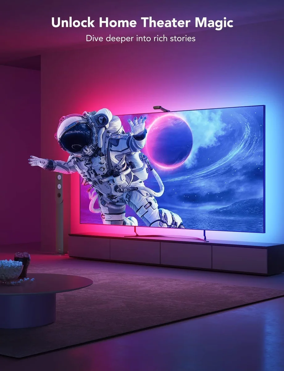 Govee Envisual TV LED Backlight T2 H605C 11.8ft RGBIC Wi-Fi for 55-65 inch TVs Multicolor New image 7