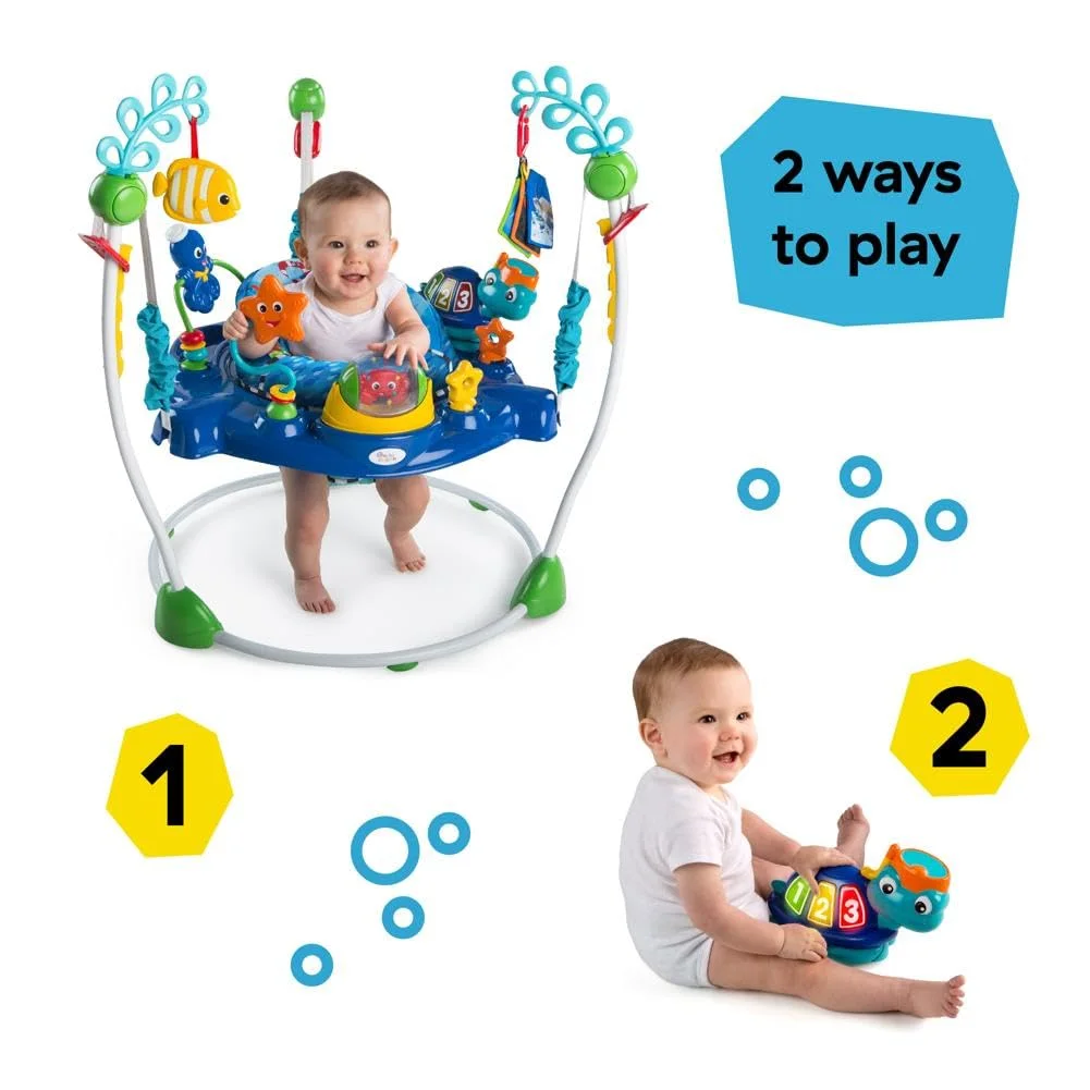 Baby Einstein Neptune's Ocean Discovery Activity Jumper 10455 Ages 6 Months+ Max Weight 25 lbs Unisex New image 2