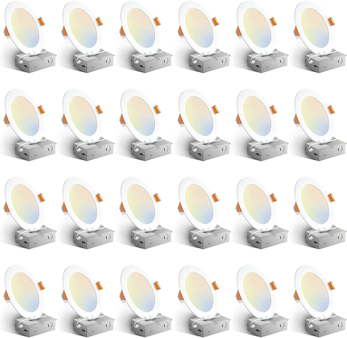 Amico 6 Inch Ultra-Thin LED Recessed Ceiling Light HS-STC512WH 1050LM Dimmable White New