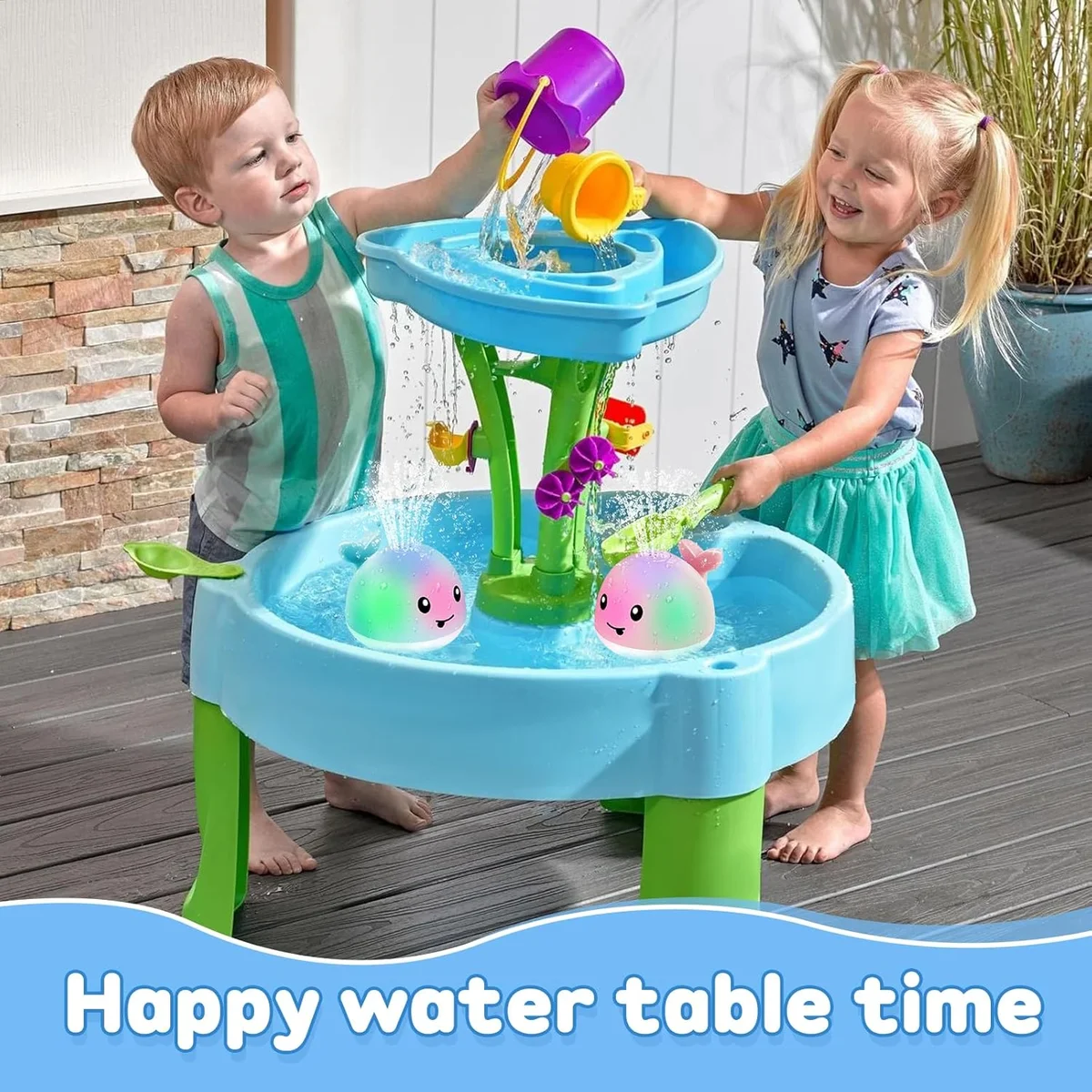 ANGGIKO Baby Bath Toys Whale Sprinkler Rechargeable Grey New image 3