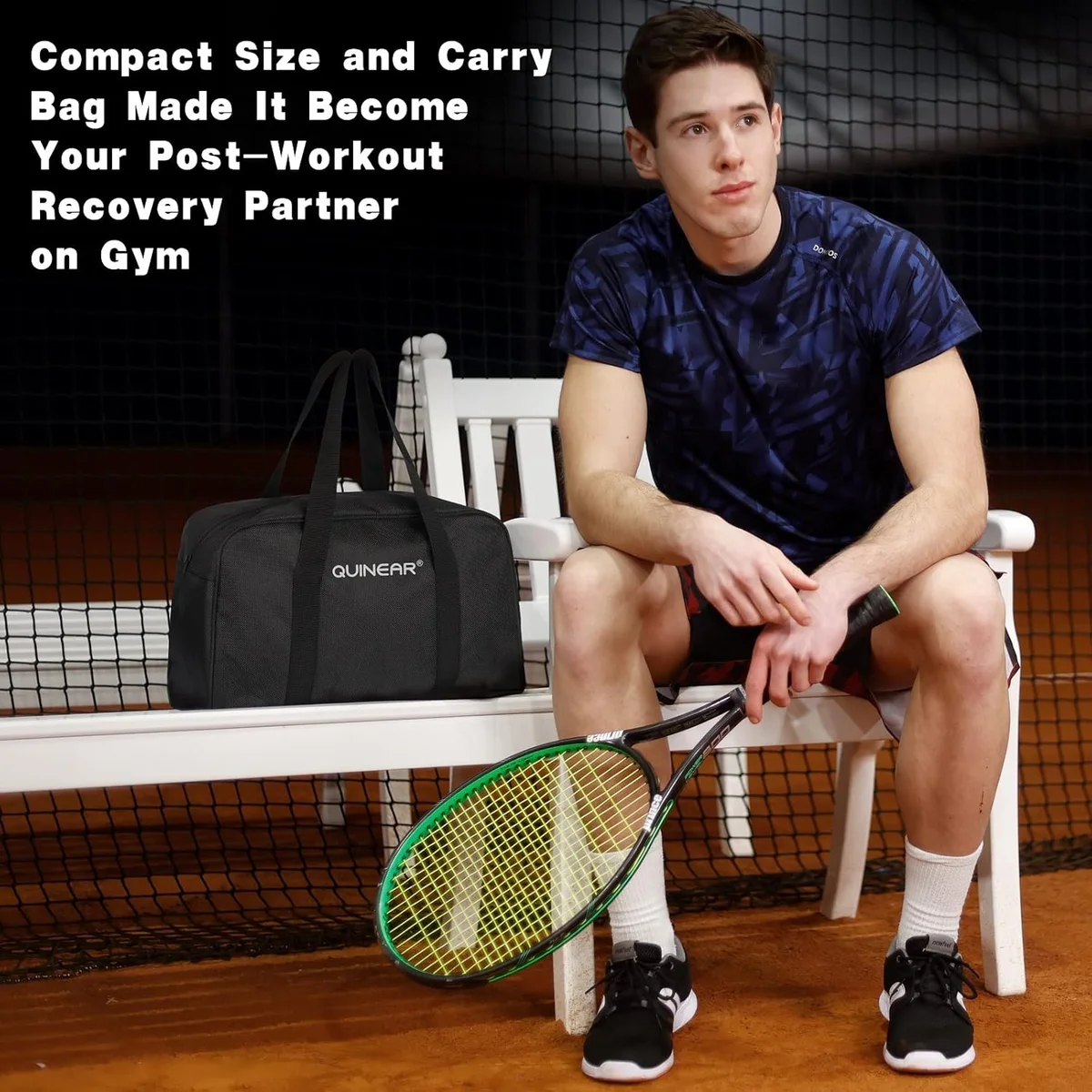 QUINEAR Air Compression Recovery System Leg Recovery System 4 Air Chambers Black New image 8