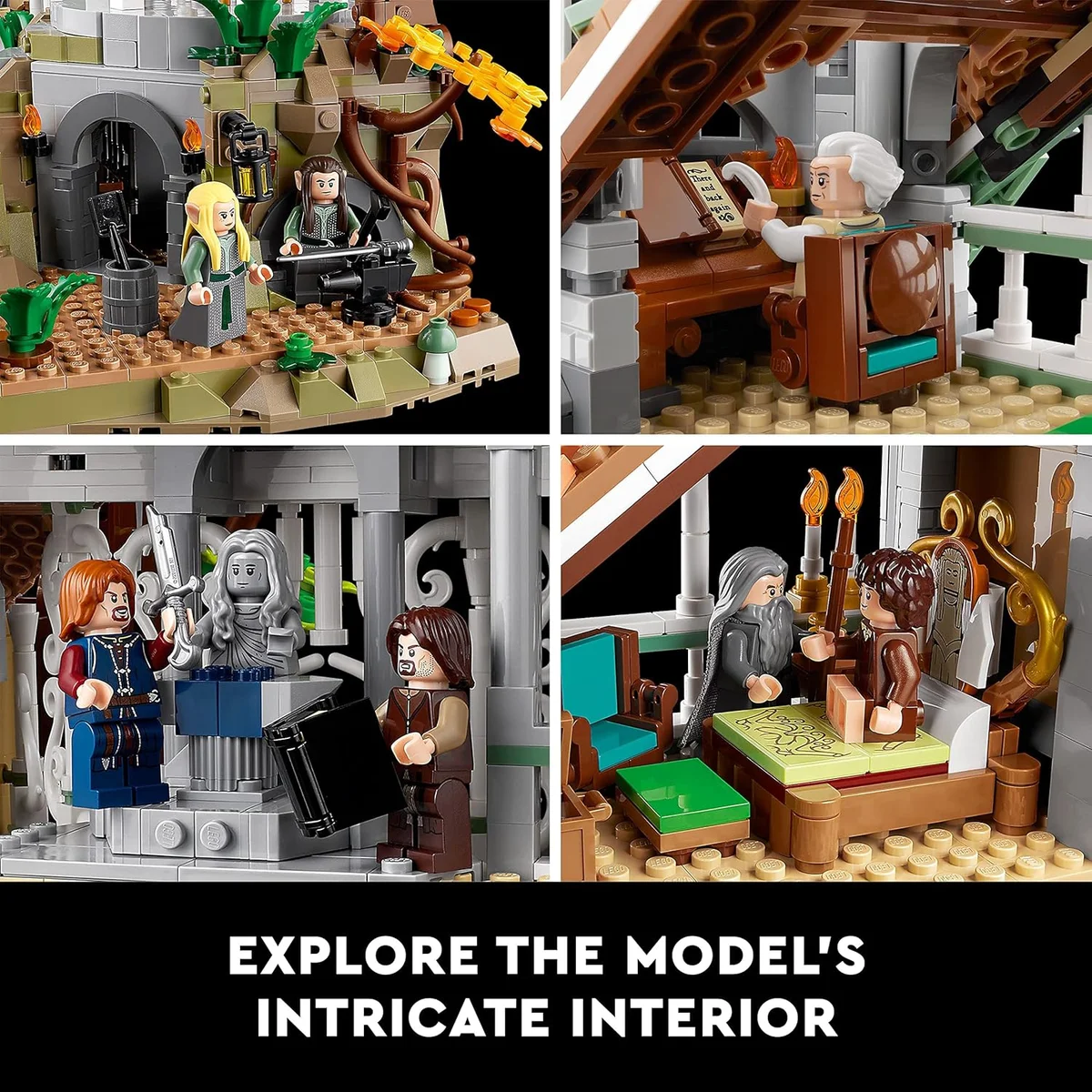 LEGO The Lord of The Rings: Rivendell Building Set 10316 6167 Pieces Grey New image 6