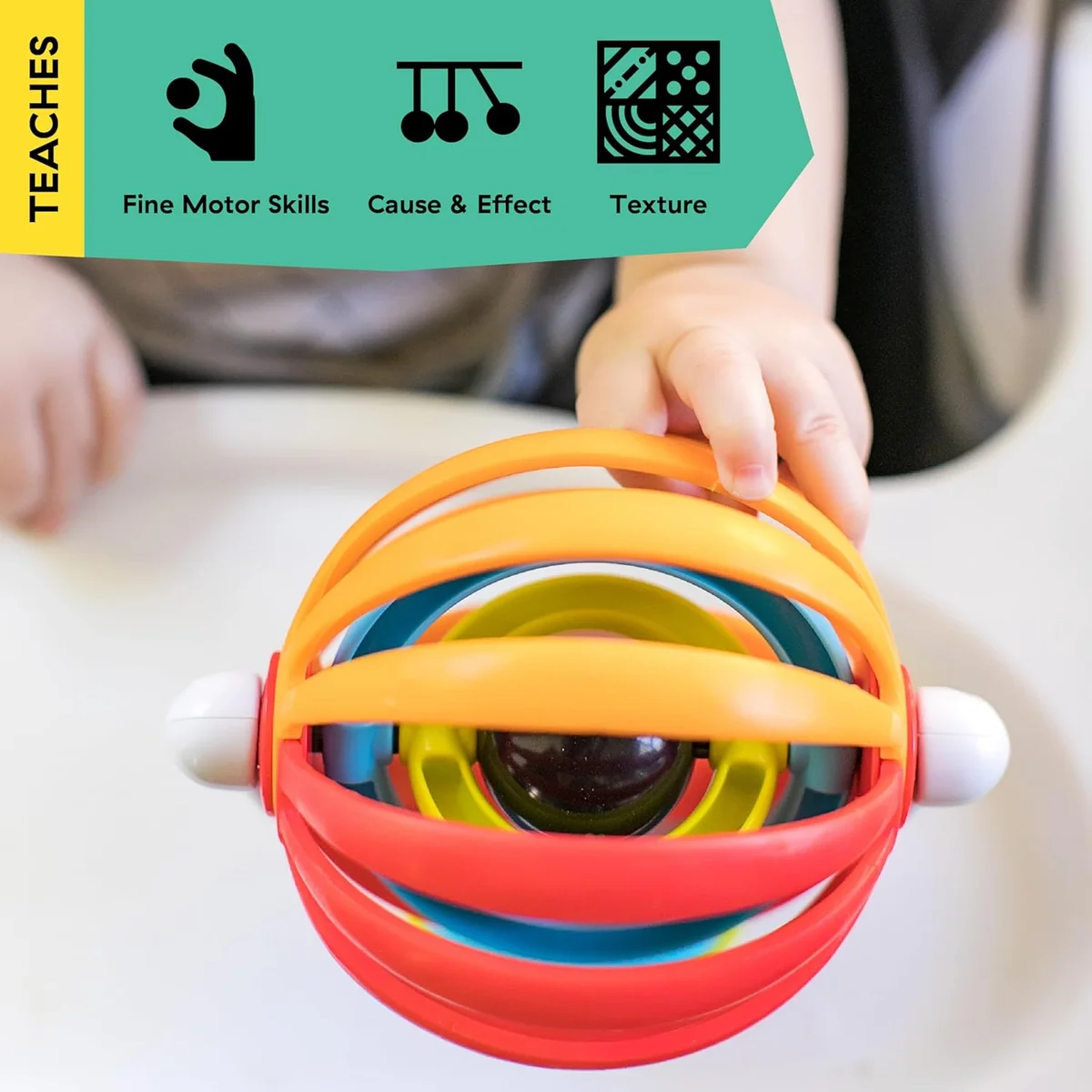 Baby Einstein Sticky Spinner High Chair Activity Toy Model 11522 BPA-Free Plastic Medium New image 3