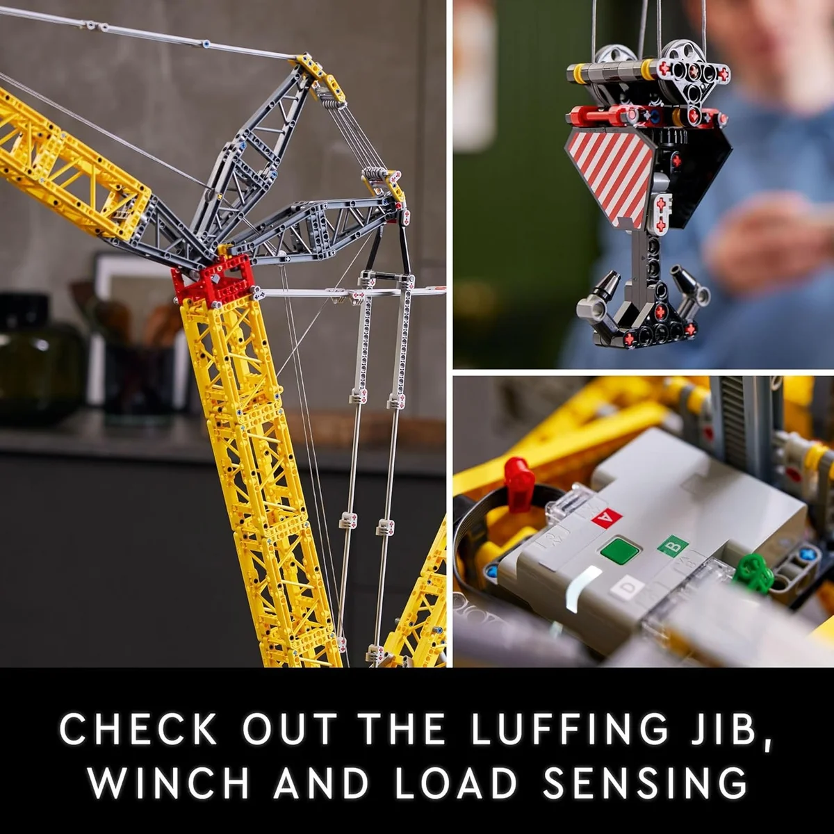 LEGO Liebherr Crawler Crane LR 13000 Model Kit 2,883 Pieces Yellow/Grey New image 5