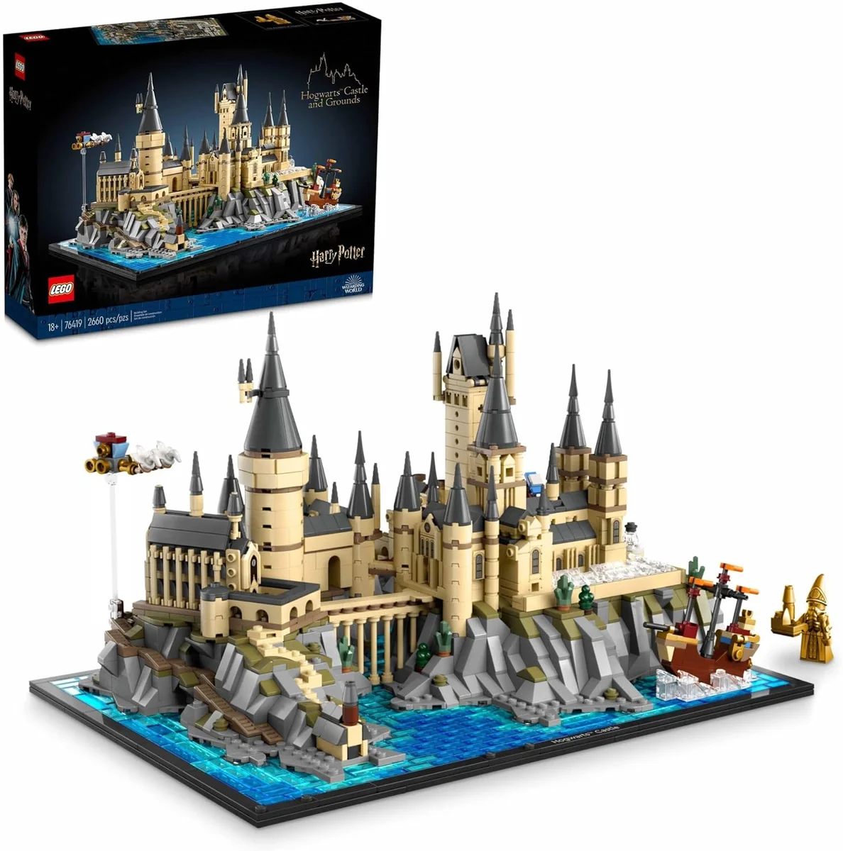 LEGO Harry Potter Hogwarts Castle and Grounds Building Set 76419 2660 Pieces New
