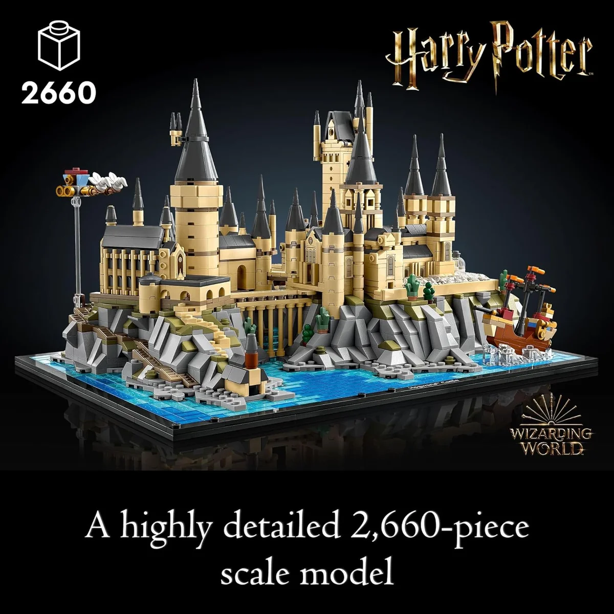 LEGO Harry Potter Hogwarts Castle and Grounds Building Set 76419 2660 Pieces New image 2