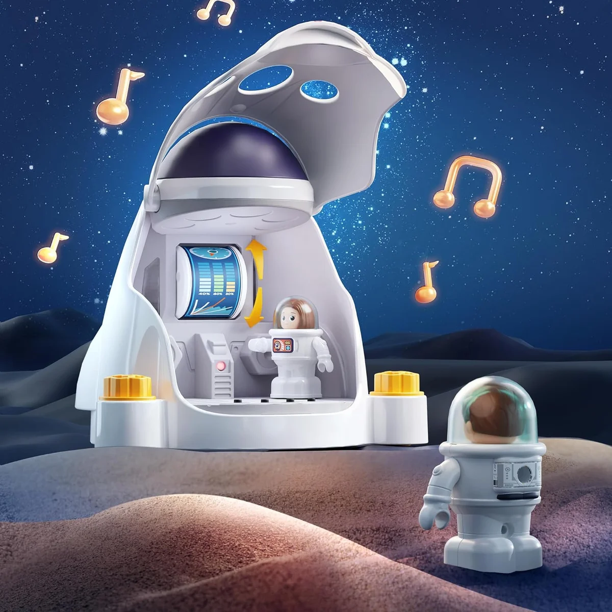 iPlay, iLearn Rocket Outer Space Toy Playset Model 0414 - STEM Educational Toy with Electric Drill - New image 2