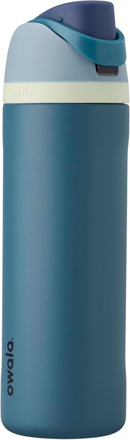 Owala FreeSip Insulated Stainless Steel Water Bottle 24 Oz BPA-Free Denim New