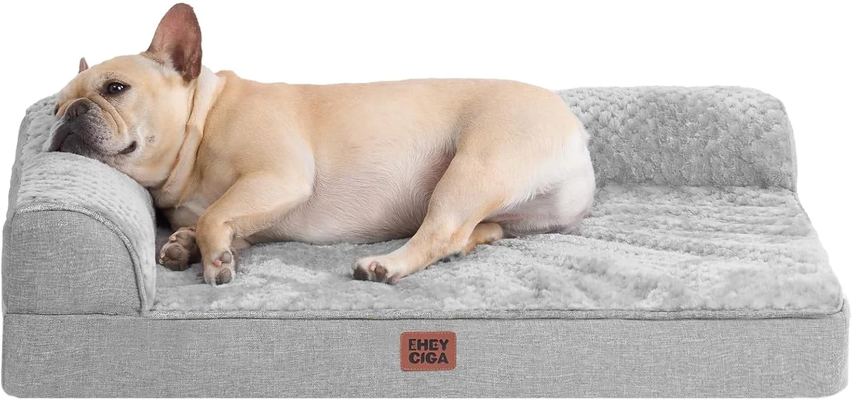 EHEYCIGA Orthopedic Dog Bed 123 Memory Foam 30x20x6 Grey New