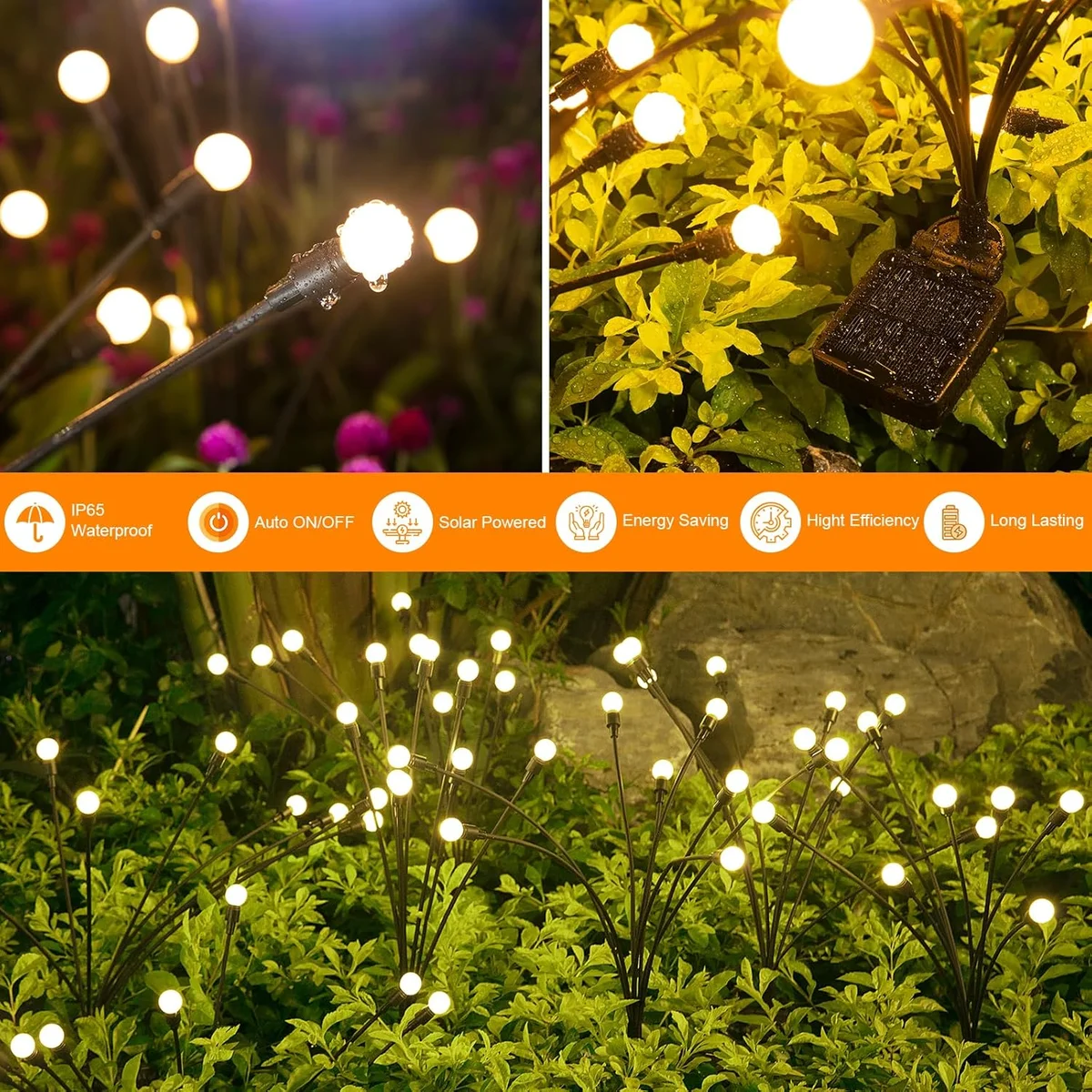 ASMAD Solar Garden Lights 32 LEDs SG-lights-01 Warm White New image 4
