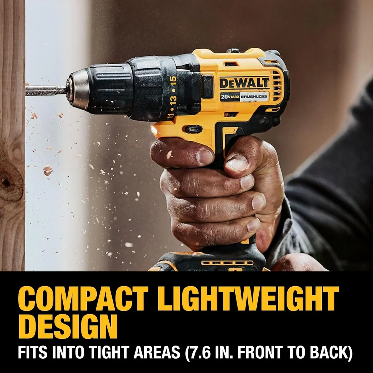 DEWALT 20V MAX Cordless Drill Driver DCD777D1 1/2 In 2-Speed Yellow New image 4