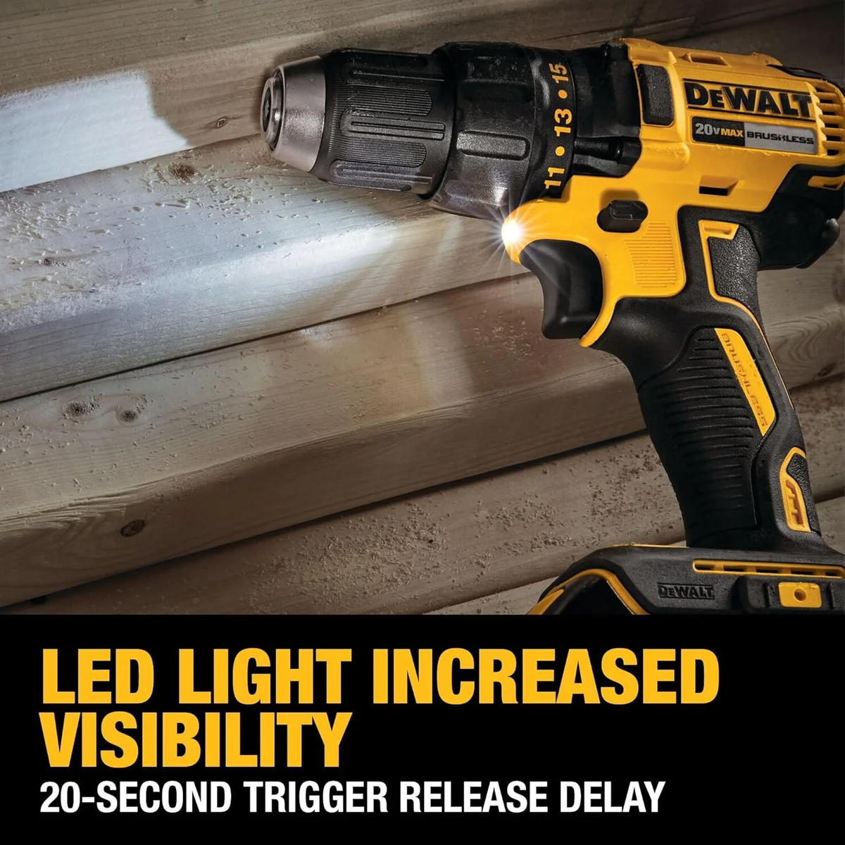 DEWALT 20V MAX Cordless Drill Driver DCD777D1 1/2 In 2-Speed Yellow New image 6