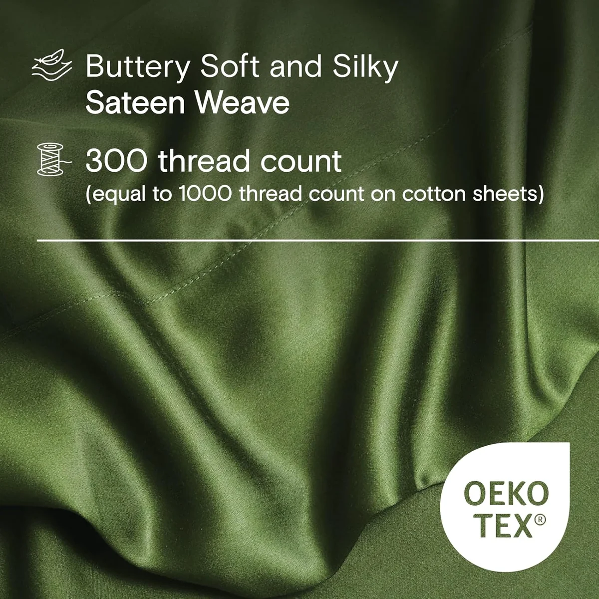 DOZ by SIJO DOZ Sheet Set SIJO 100% Viscose Bamboo Cooling 16 Inch Deep Pocket Forest King New image 3