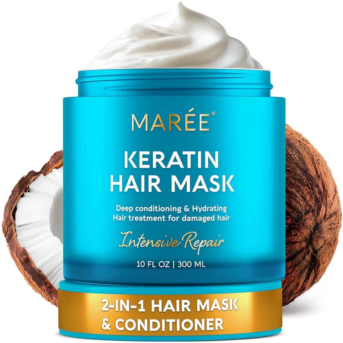 MAREE Deep Conditioning Hair Mask for Damaged Hair Treatment Keratin 10 oz New