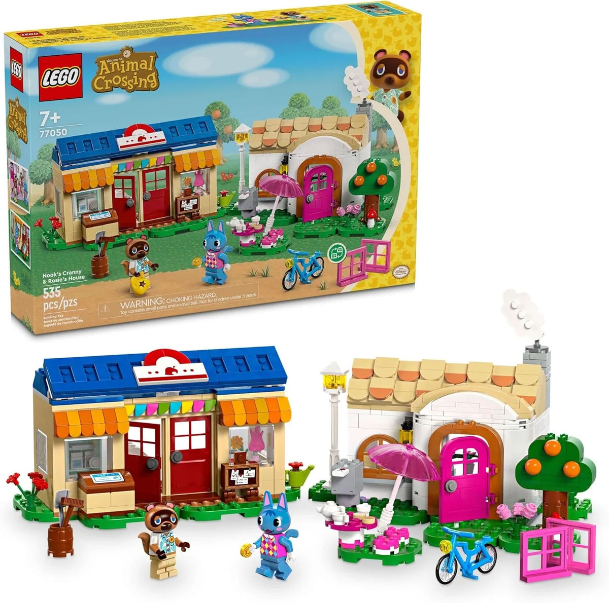 LEGO Animal Crossing Nook’s Cranny & Rosie's House 77050 Buildable Toy 535 Pieces Multicolor New