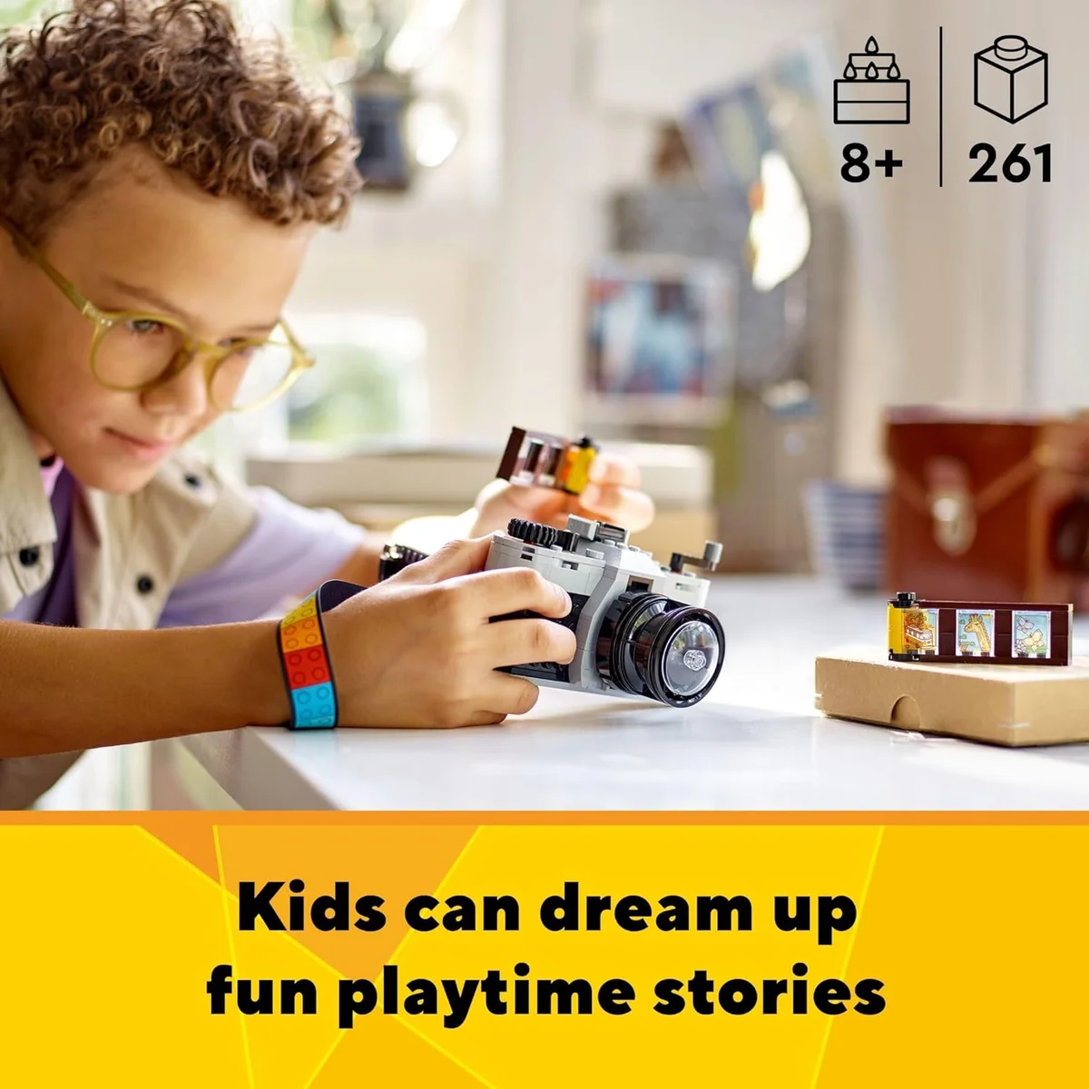 LEGO Creator Retro Camera Toy 31147 3 in 1 Building Set 261 Pieces Multicolor New image 3