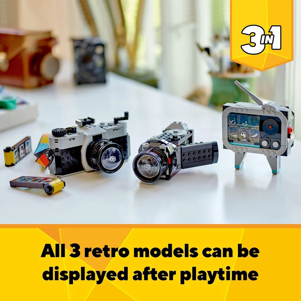 LEGO Creator Retro Camera Toy 31147 3 in 1 Building Set 261 Pieces Multicolor New image 5