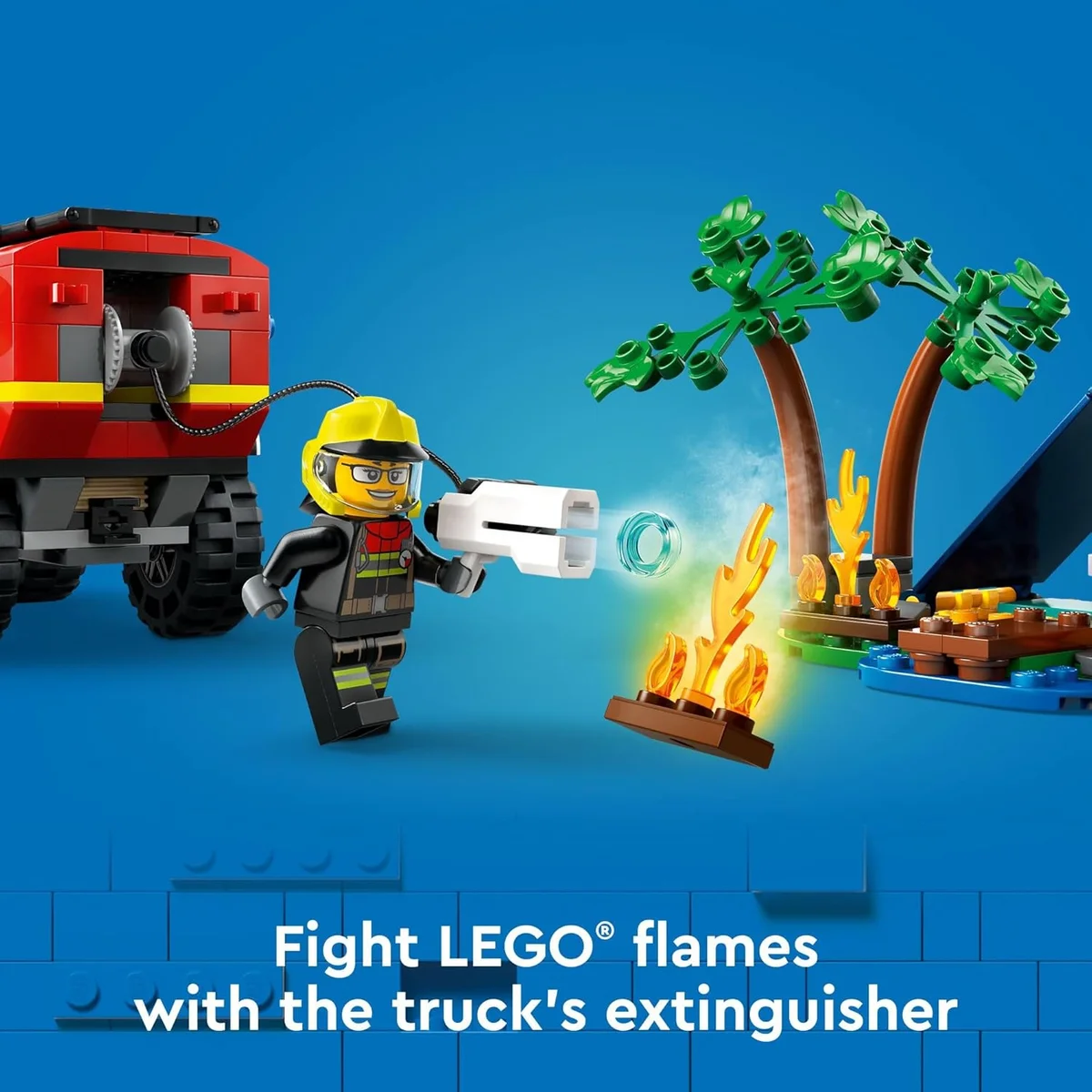 LEGO City 4x4 Fire Truck with Rescue Boat 60412 Multicolor New image 3